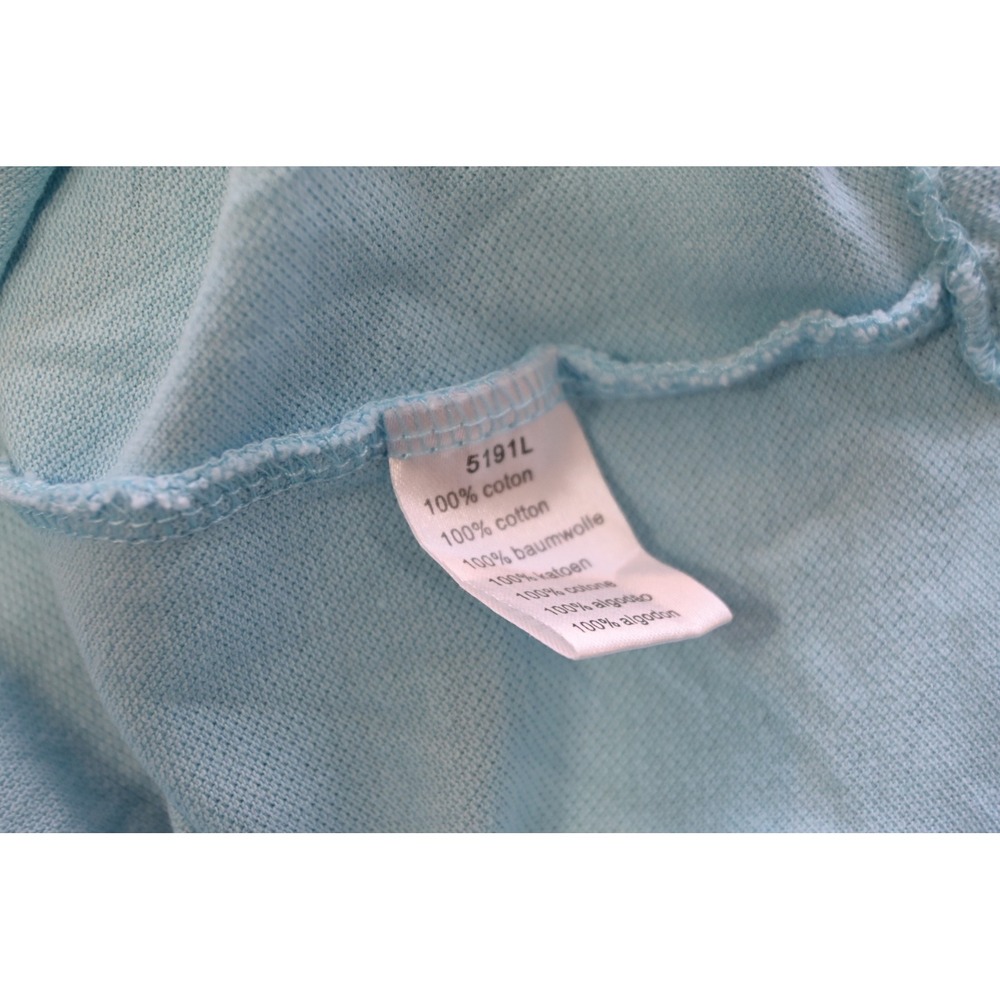 Lacoste Polo Shirt Men Size 7 XL Light Blue Short Sleeve Pique Cotton Excellent - Picture 8 of 12